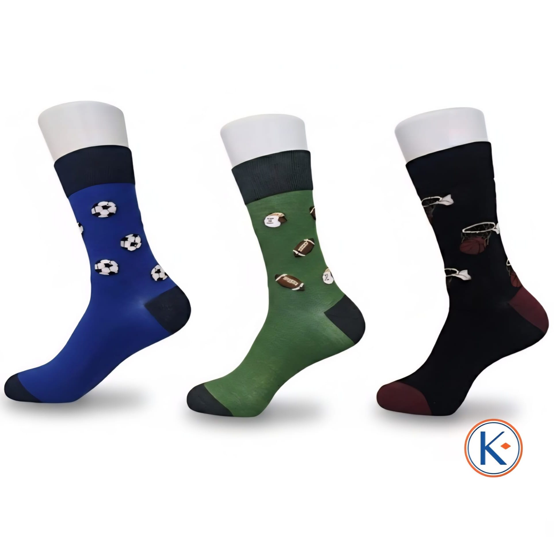 Calcetines de algodón motivos deporte hombre talla única 40-46 - Imagen 2