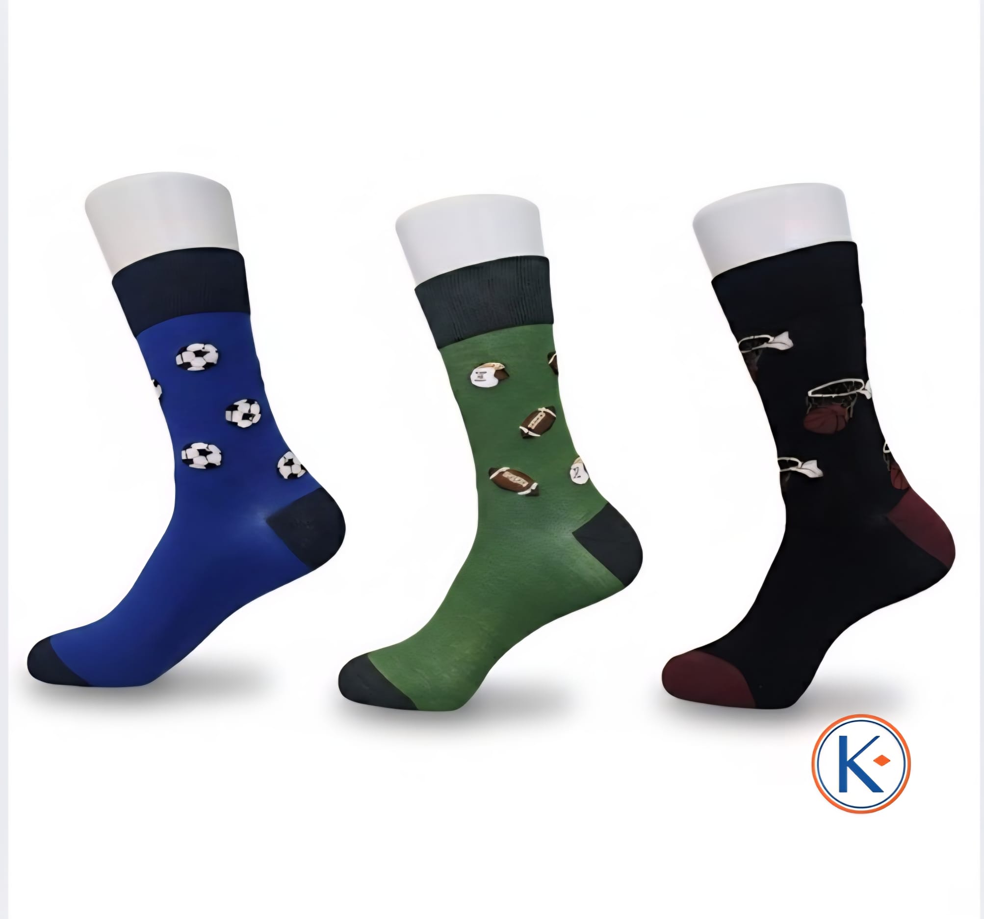 Calcetines de algodón motivos deporte hombre talla única 40-46